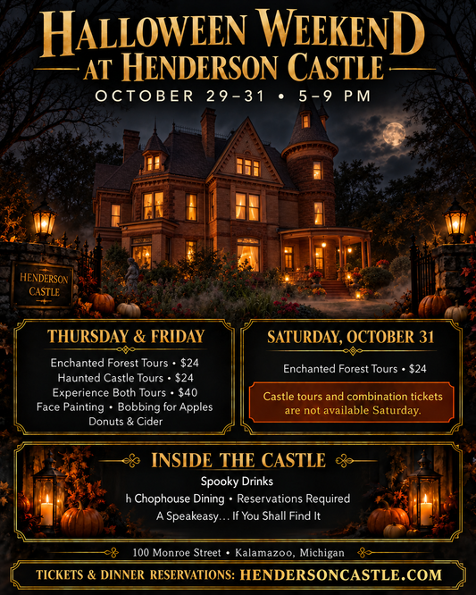 Halloween Weekend at Henderson Castle Oct. 29-31st  Michigans Most Haunted