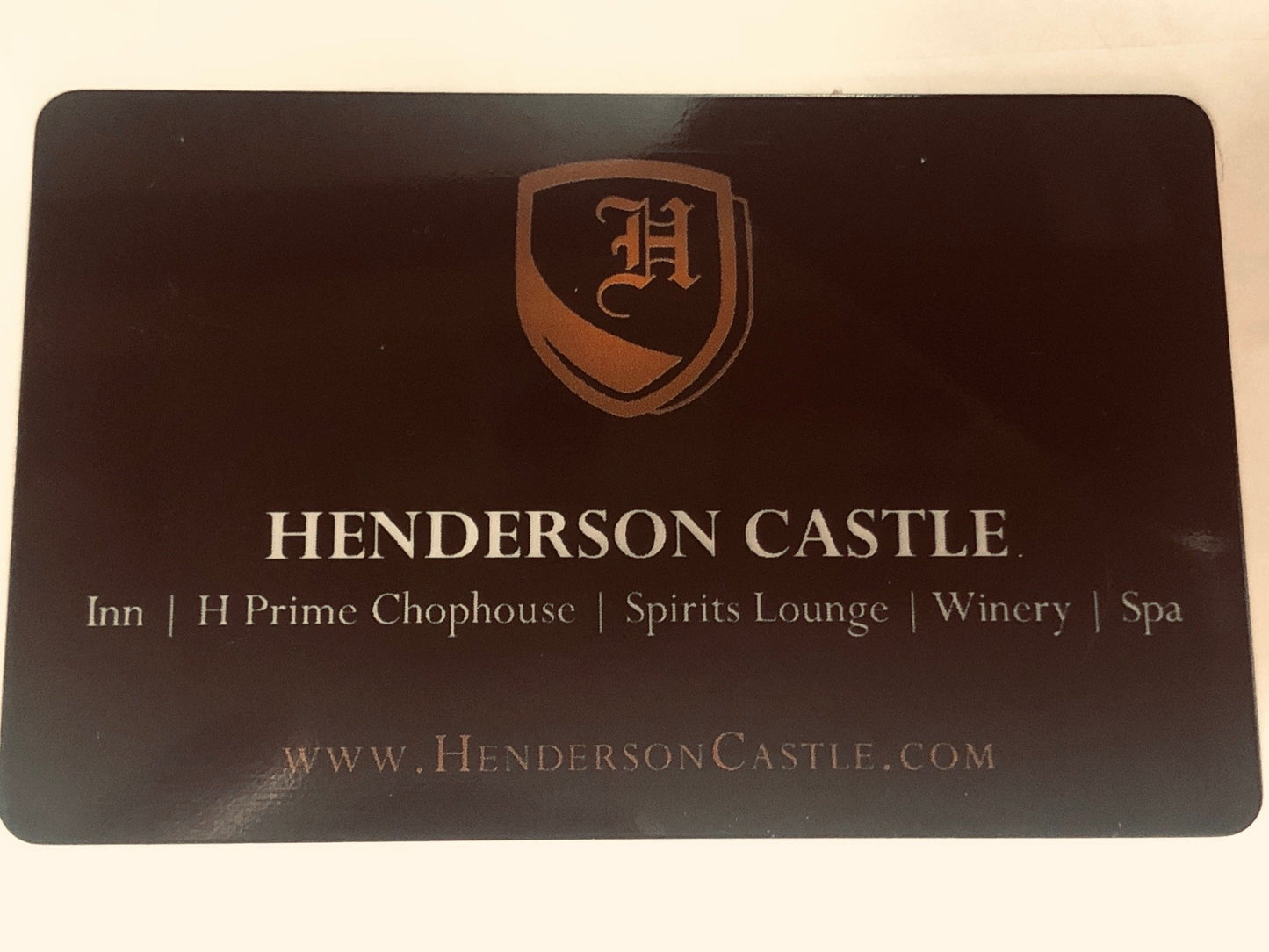 Henderson Castle gift card sale